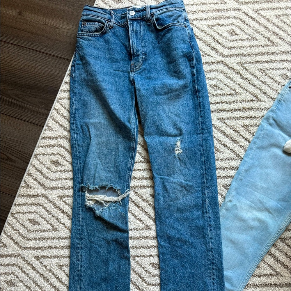 Reformation distressed denim jeans size 24
